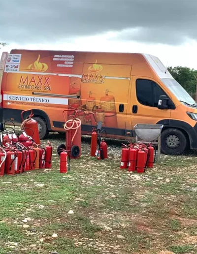 Externo de un taller móvil